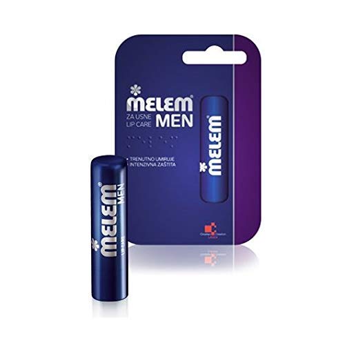 Melem Männer Lippenbalsam mit Natürlicher Regenerierender Wirkung 4.5 g