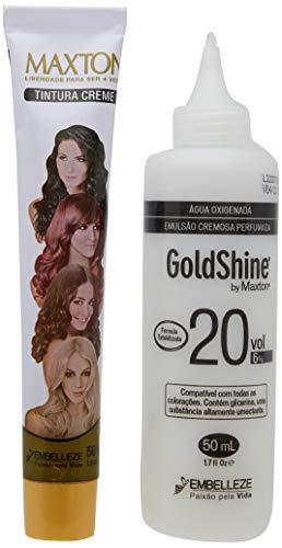 Tinta de Cabelo 6.0 Kit, Maxton, Louro Escuro