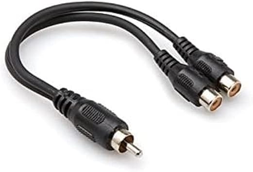 Hytech Hy-B100، Rca M To 2 Rca F Cable، 0.3 M، Black