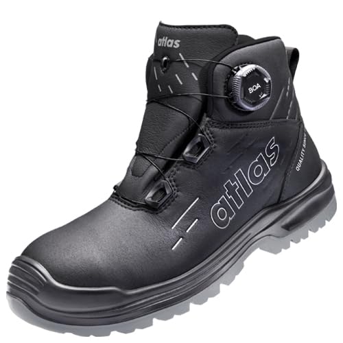 Atlas MAX 550 PRO BOA S3S Sicherheitsschuh Größe 42 Weite 10, Stahlkappe, XP Durchtrittschutz, wasserdicht, rutschhemmend, BAU & Outdoor, ProTraX
