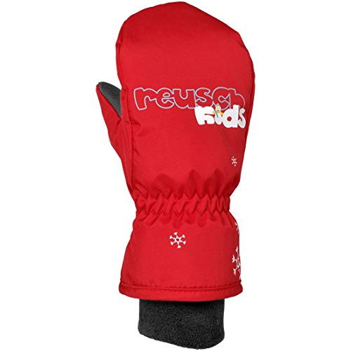 Gant Reusch Mitten Kids Rouge 5 contre les doigts gelés des enfants au ski