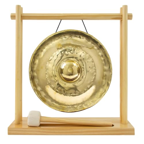 Thai Golden Nipple Gongs on Stands - Includes Gong, Your Choice of Stand, & Mallet/Clear Bright Tone/Gong Made in Thailand