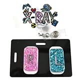 X-Ray Tech Essentials Bundle - Includes X-Ray Badge Reel, Set of Two X-Ray Markers L and R, X-Ray Marker Holder, and X-Ray Marker Adhesive Set