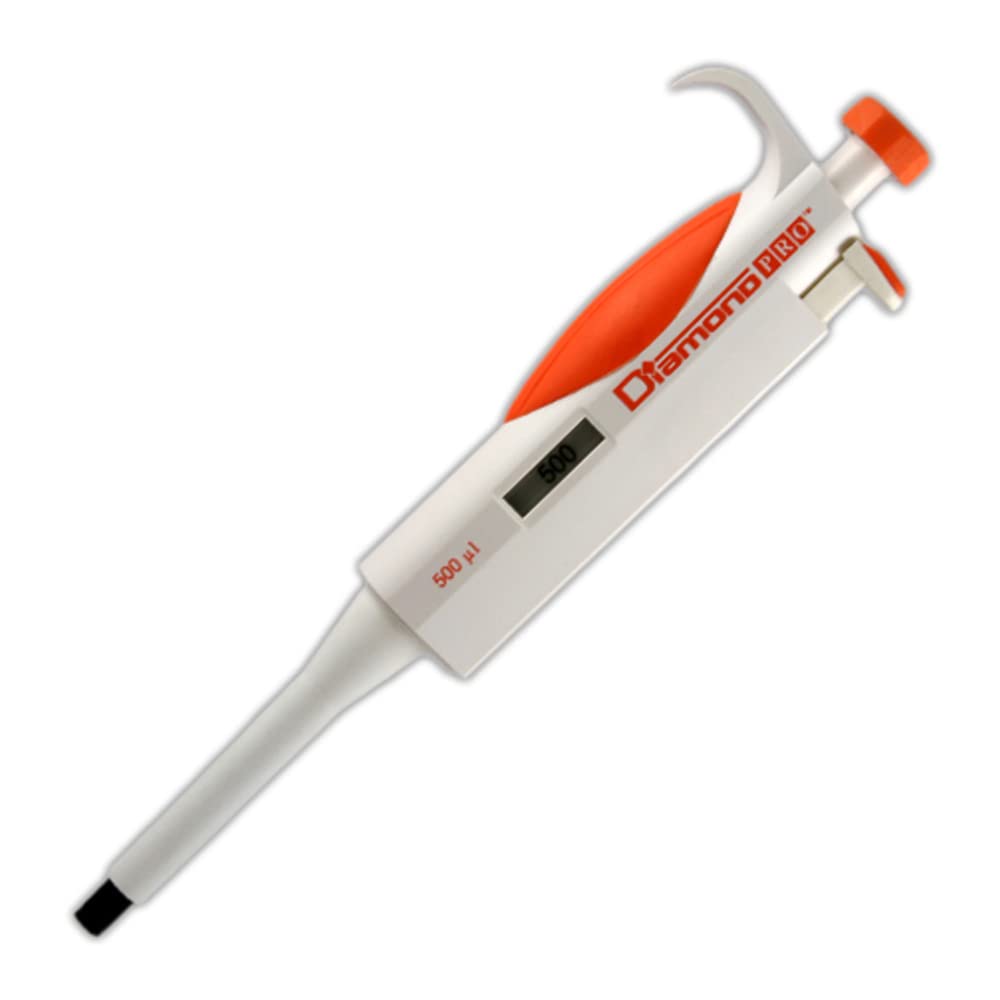 Globe Scientific 3312-500 Diamond Pro Pipette, Orange, Tip Group C, 500µL Fixed Volume