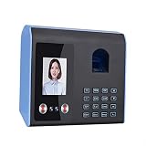 Walory Fingerabdruck, Intelligent Attendance Machine Face Fingerabdruck-Passworterkennung Mix Biometrische Zeitschaltuhr für Mitarbeiter mit Voice-Broadcast-Funktion Mehrsprachig