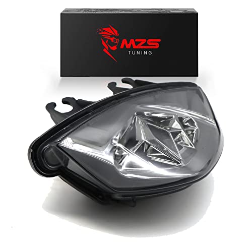 Image of MZS Motorcycle Tail Light for GSXS 750 2017-2023, GSXS 1000 2015-2020 | LED Integrated Rear Turn Signal Blinker Running Brake Taillight, Smoke Lens, Amber Red Lamp, fits GSXS750Z GSX-S 1000F 1000Z