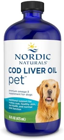 Nordic Naturals Pet Cod Liver Oil, Unflavored - 16 oz - 1048 mg O...