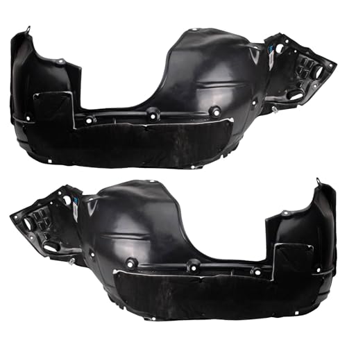 Image of TRQ Front Inner Fender Liner Set Compatible with 2020-2021 Honda Civic HO1248193 HO1249193