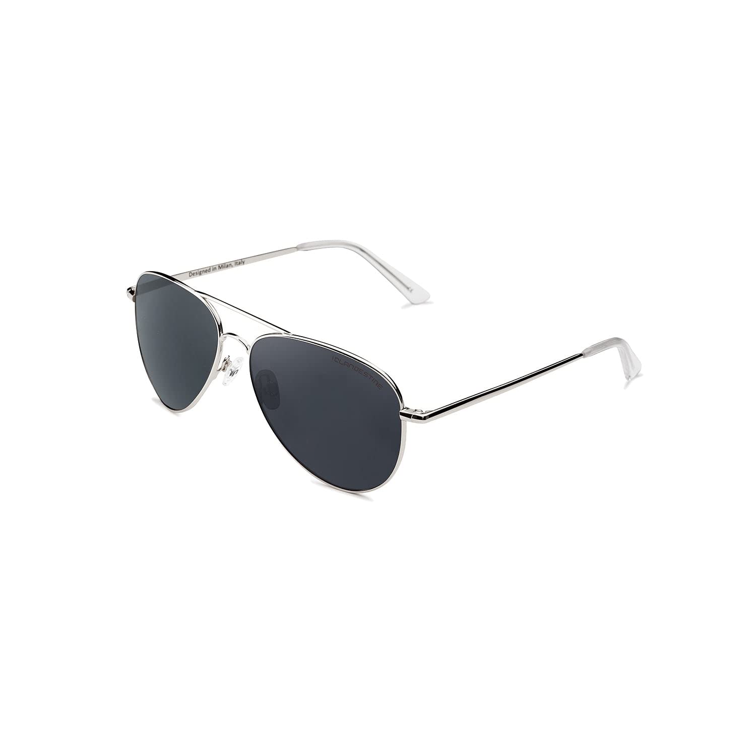 CLANDESTINE Gafas de Sol para Hombre y Mujer - Lentes de Nylon HD y Montura de Acero Inoxidable - Estructura Ligera con Gran Estabilidad - Talla Única - 144 mm x 51 mm