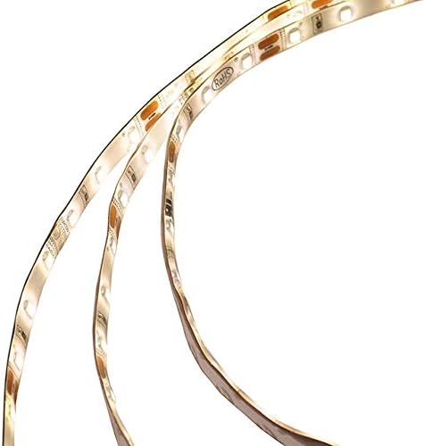 UL IP65 Water-Resistant Silicone Gel 16.4-Feet Flexible LED Strip with 300xSMD2835 12-Volt 24 Watts, White, 20155WH
