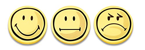 Franken Moderationskarte Wertungssymbol Kommunikationskarte Smilie Positiv, Yellow/black - Image 3