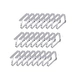 qinnsou 24 Pack Outdoor Tablecloth Clips Large Table Cover Clamps for 2 Inch Thick Tables, Flexible