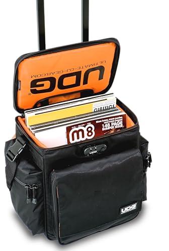 UDG Ultimate SlingBag Trolley DeLuxe Schwarz, Orange im Inneren MK2 (Ohne CD Wallet) U9981BLOR