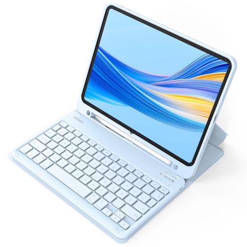 Inateck Tastatur Hülle kompatibel mit iPad 11 Gen.A16 2025 11,10 Gen.10,9,iPad Air 11 M4/M3/M2 (2026/2025), Air 5/4 10,9,Pro 11 4/3/2/1,QWERTZ, mit Stifthalter, Abnehmbar,Classic KB04002
