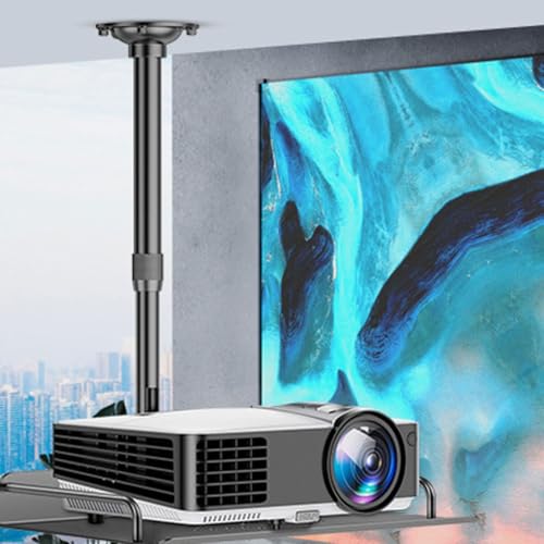 Soporte de techo para proyector doméstico y bandeja para portátil 7