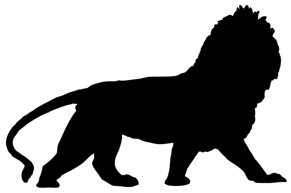 Amazon.com: Wallmonkeys Black Regal Male Lion Wall Decal