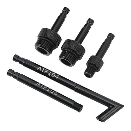 5Pcs ATF Automatic Fluid Oil Filler Adapters 2 for AISIN 09G 01J CVT,Black