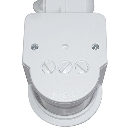 maclean mce25 w capteur mur de mouvement capteur infrarouge 180° plafond de montage externe mur blanc