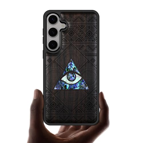 Étui Galaxy S25 bois et nacre pour un style unique au quotidien