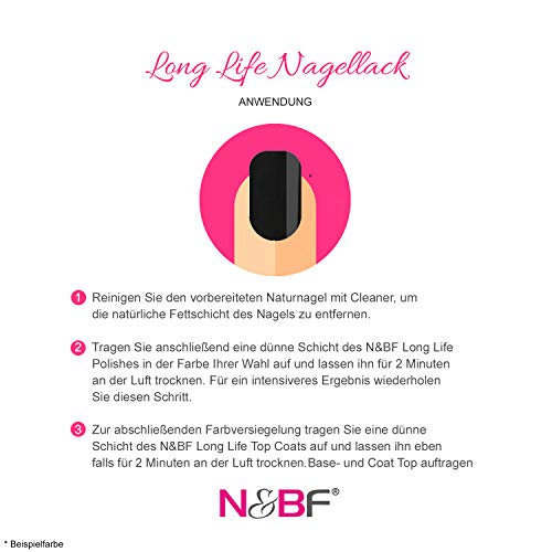 N&BF Long Life Nail Polish 15 ml | smalto marrone