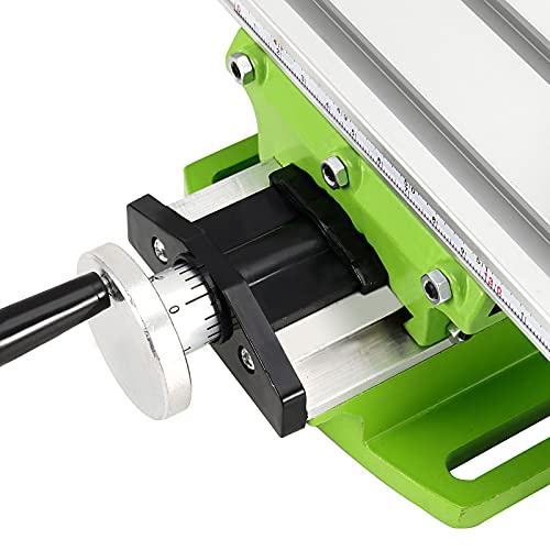 JOIKIT Mesa de trabalho mini fresadora, mesa deslizante de perfuração composta, mesa de trabalho mul