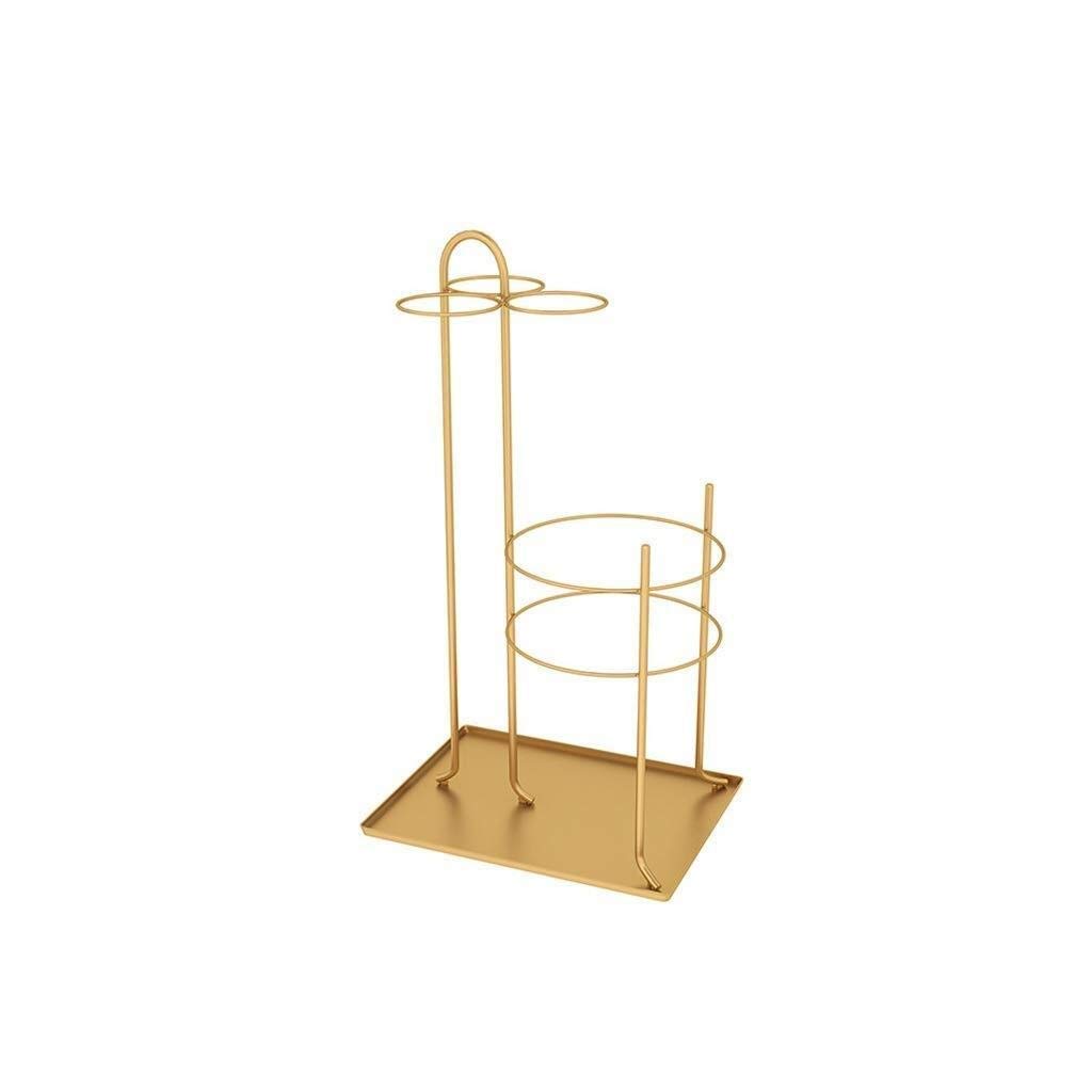 Porte-parapluie or haut de gamme pour hall d'hôtel et réception de bureau