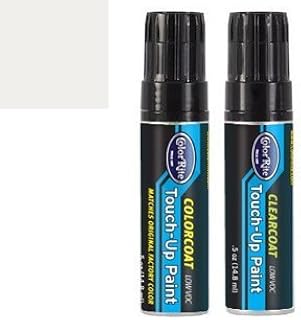 Half-Ounce Jar for Fiat 500 Automotive Touch-up Paint - Bianco KW3/268 - Value Package