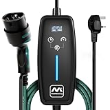 MODE 2 PORTABLE EV CHARGING CABLE: Offers safe, intelligent charging with a 13A UK plug. Features a slow charge 6A default and selectable 8A or 10A (2.4kW) maximum output. Charges to maximum output as per UK EV standards and regulations SUITABLE FOR ...