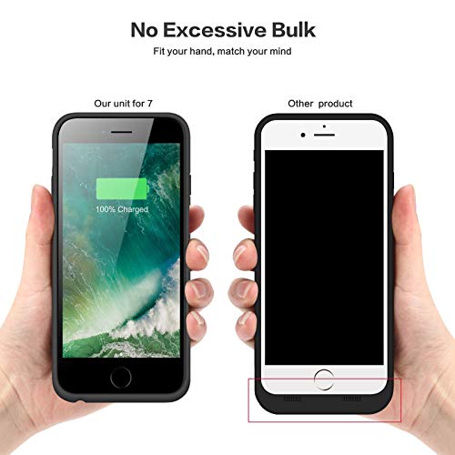 image for Xooparc Battery case for iPhone 8/7, [6000mah] Upgraded Charging Case 