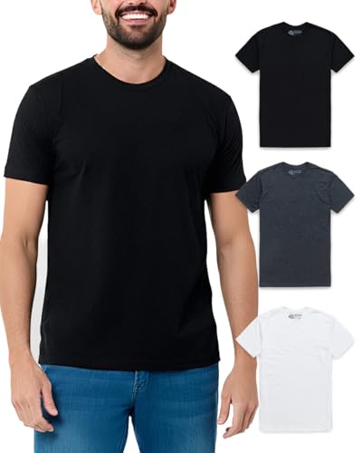 INTO THE AM Men's Plain Tees 3 Pack Multipack -