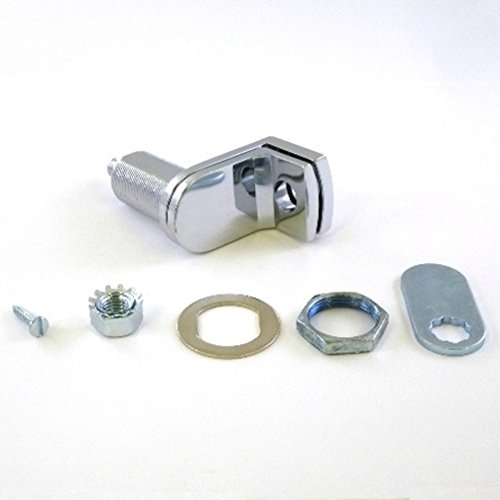 Image of Padlock Hasp (Also Known as Padlockable Cam Lock) for Locker in Chrome Finish