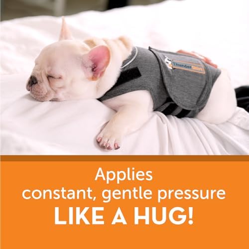 ThunderShirt for Dogs Calming Anxiety Vest, Medium, Heather Gray - 5