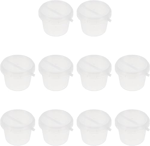 Alipis Bolsas de caramelo de metal, cubo pequeño, 10 unidades, mini cubos de caramelo transparentes, mini latas de pintura de plástico transparente,