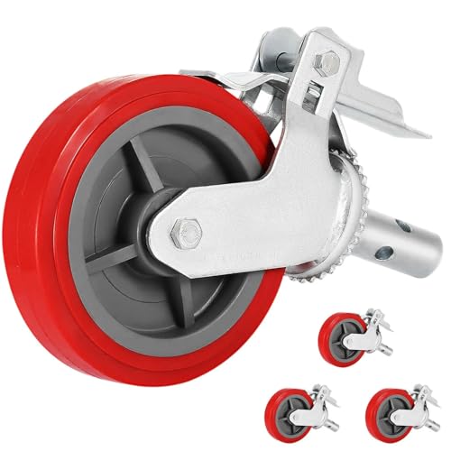 INXXCOROO Scaffolding Wheels Set of 4, 8