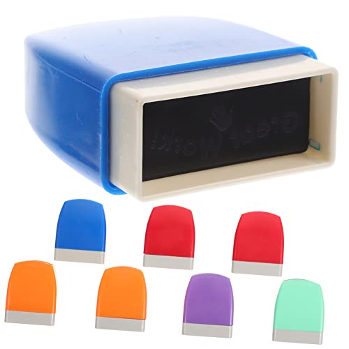 TEHAUX 8個 光敏教師用スタンプ 趣味 コメント スタンプ 製 学生向け 励まし用 認定