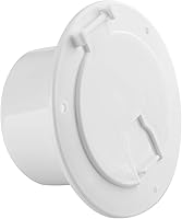 Vista 10 de Escotilla de cable eléctrico cuadrada RV para cables de 30 amperios (negro)