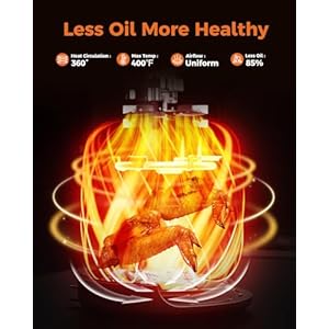 Small Air Fryer 2.1 QT, Mini Airfryer Adjustable Time&Temp Control, Ideal for 1-2 People Quick Healthy Meals Snack in Minutes, Compact Size Space-Saving with Nonstick Basket Small Air Fryer 21 QT Mini Airfryer Adjustable TimeTemp Control Ideal for 1 2 People Quick Healthy Meals Snack in Minutes Compact Size Space Saving with Nonstick Basket