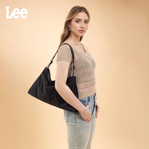 Montana West x Lee Nylon Hobo Crossbody Bag for Women, Large Shoulder Tote Handbag Casual Work Purse with Adjustable Strap2