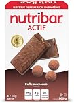 Nutribar Active Chocolate Truffle Meal Replacement Bars, High protein, Bars, 24 Vitamins & Minerals, High Fibre, Made in Canada, 4-Count *PACKAGING MAY VARY*