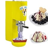 Generic Yovtekc 30L/H Ice Cream Spaghetti Press Machine, Noodles Ice Cream Machine, Italian Gelato Ice Cream Spaghetti Making Machine, Spaghetti Ice Cream Maker, Yellow 80W, 11.8x7.9x22.4in