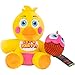 Jazwares Five Nights at Freddy’s Toy Chica Plush - 8-Inch Stuffie with Soft Material and Glow-in-The-Dark Eyes