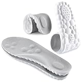 2 Par Plantillas para Fascitis Plantar, Plantillas ortopédicas unisex, Plantilla de espuma viscoelástica, alivia el dolor...