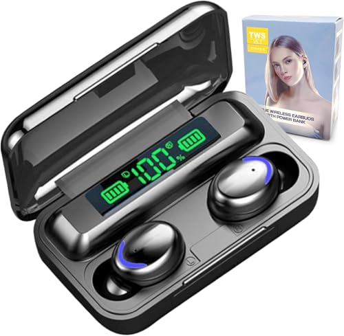 Fone de ouvido bluetooth 5.3 - Função power bank e mostrador digital Sem Fio Tws Wireless Com Visor