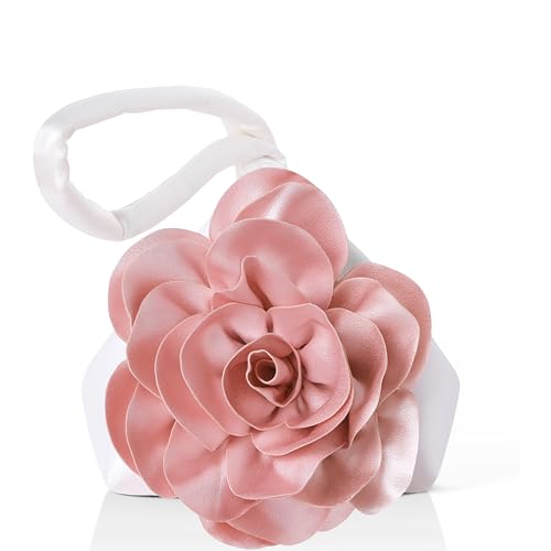 Image of BABEYOND Clutch Purses for Women - Evening Bags Flower Satin Handbag Classy Wristlet Purse for Party Daily Wedding