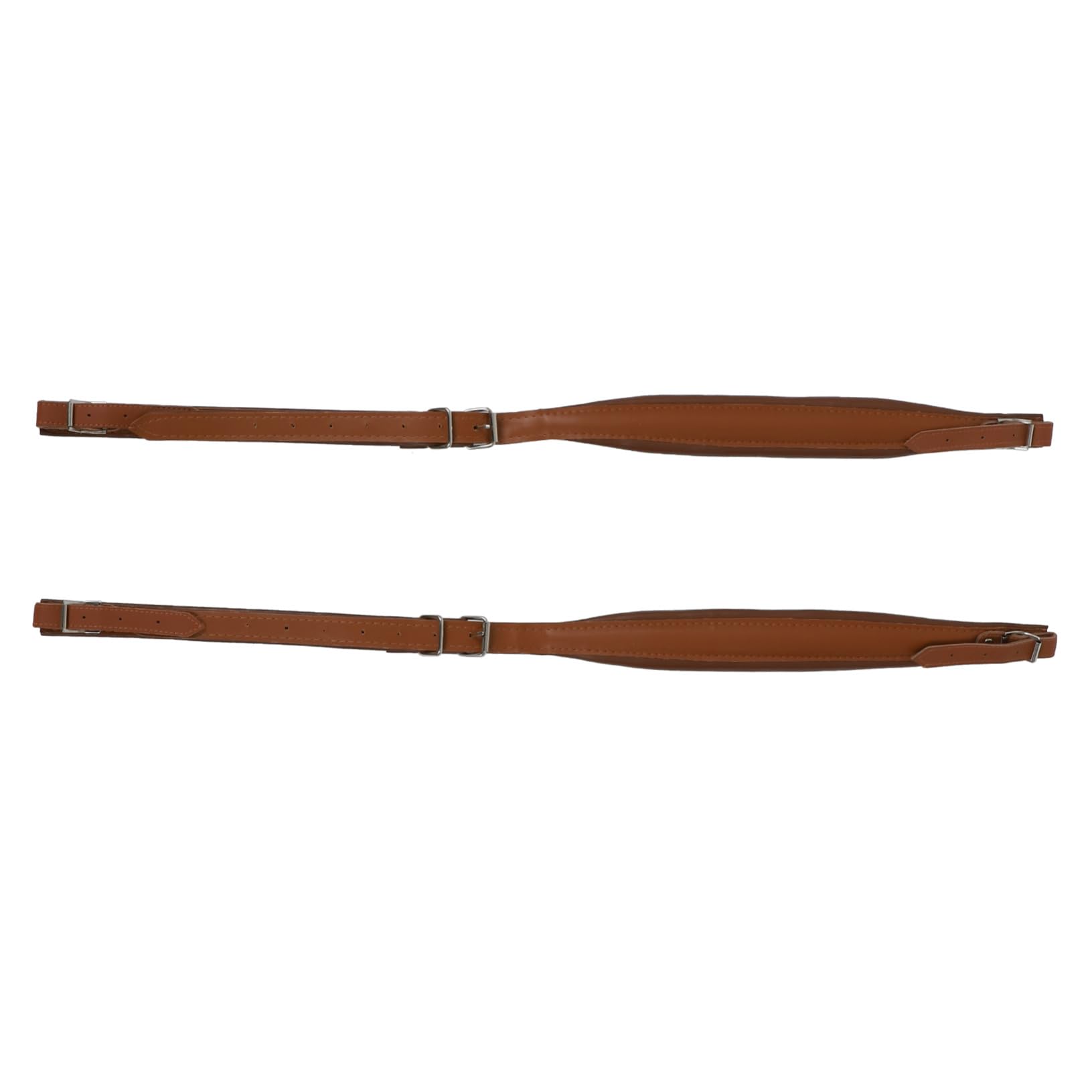 BESTonZON Tracolla per Fisarmonica Regolabile in Pu Morbida e Aderente Colore Caffè, Set da 2 Pezzi per Fisarmoniche da Basso Design Creativo e Unico