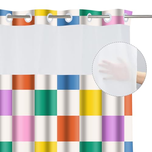 Rideau de douche moderne sans crochet pour stopper les éclaboussures