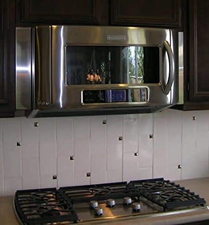 Universal Stainless Steel Over the Range L Shaped Microwave Fill Filler Kit - Fills a 36" Wide by 15-3/4" Tall Spot MF3-SS