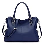 S-ZONE Women Genuine Leather Handbag Shoulder Purse Satchel Tote Crossbody Bag