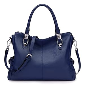 S-ZONE Women Genuine Leather Handbag Shoulder Purse Satchel Tote Crossbody Bag