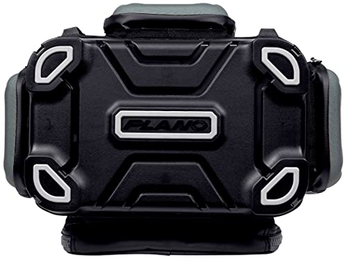 Image of Plano KVD 3600 Signature Series Tackle Bag, Black with Red Stitching, Includes 3 Stowaway Utility Boxes, Customizable Fishing Storage, Water-Resistant TPE Coated Fabric